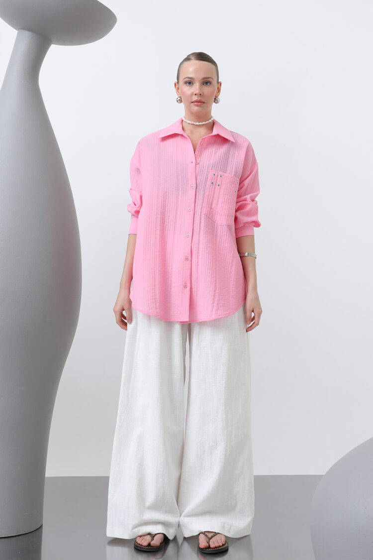 Women's Eyelet Detailed Shirt