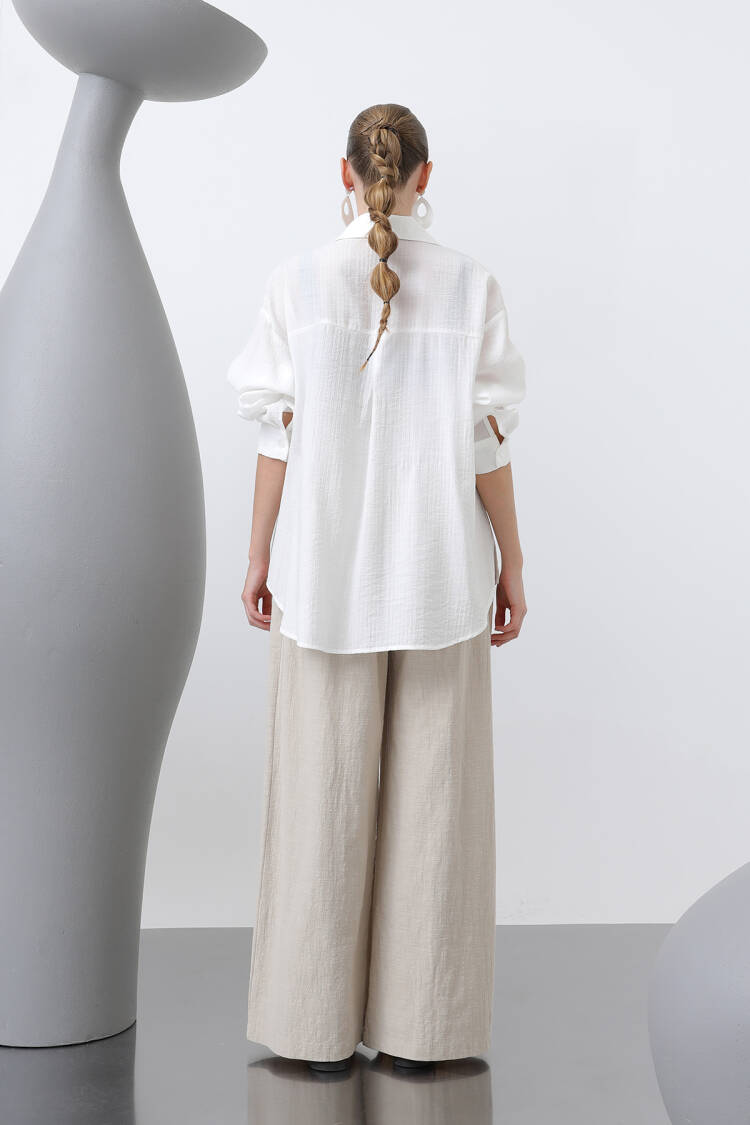Women's Eyelet Detailed Shirt