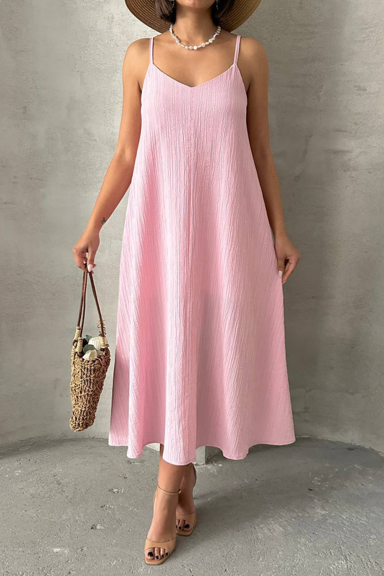 Slippery Dress With Adjustable Straps