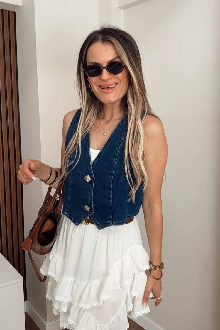 Women's Jean Vest