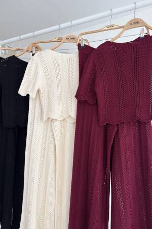 Knitwear Blouse Pants Double Suit - Sobe Istanbul - Globality Store - Women Clothes Wholesale Turkey