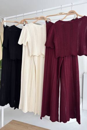 Knitwear Blouse Pants Double Suit