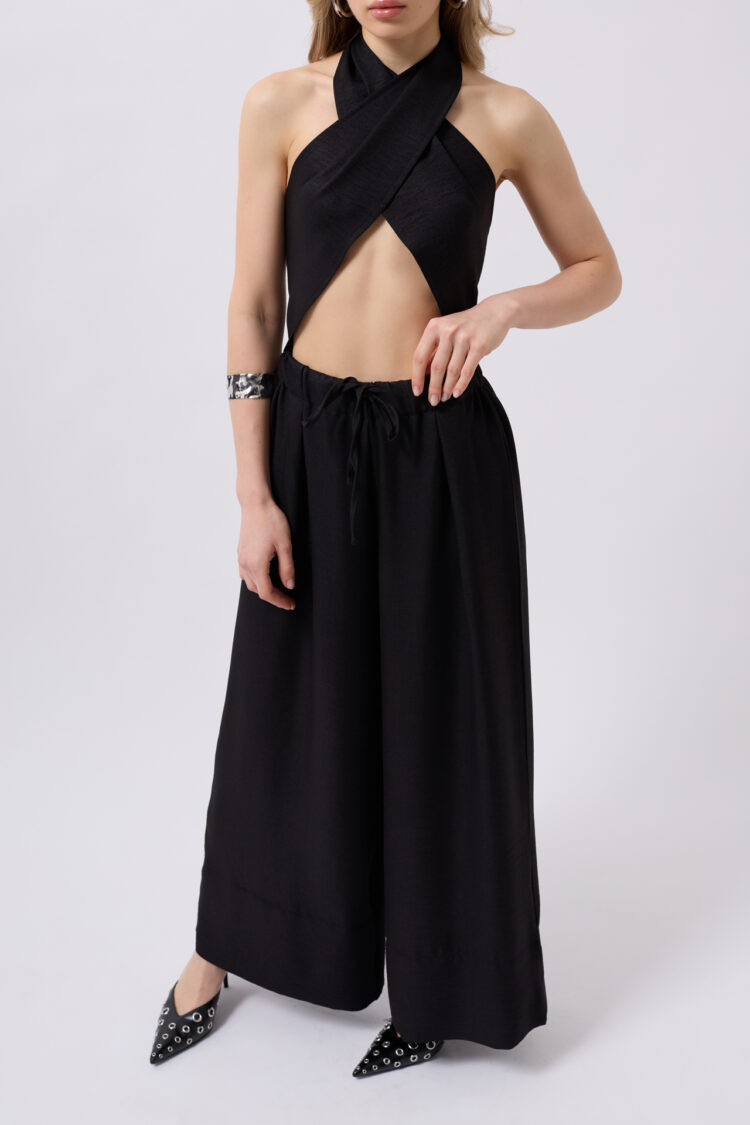Low Waist Oversize Linen Pants