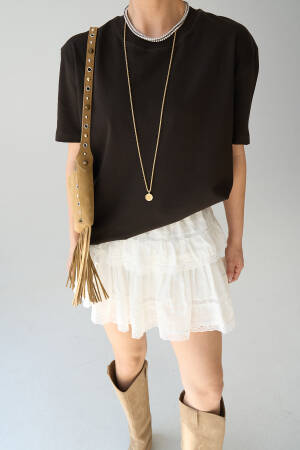 Short Sleeve Plain T-shirt - Qustyle - Globality Store - Women Clothes Wholesale Turkey