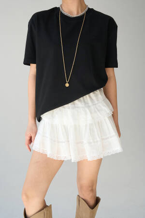 Short Sleeve Plain T-shirt - Qustyle - Globality Store - Women Clothes Wholesale Turkey