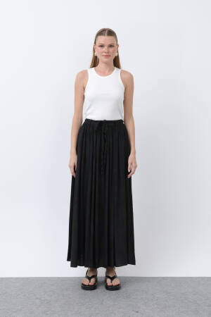 Women's Belt Detailed Pleated Skirt - Puane - Globality Store - Women Clothes Wholesale Turkey