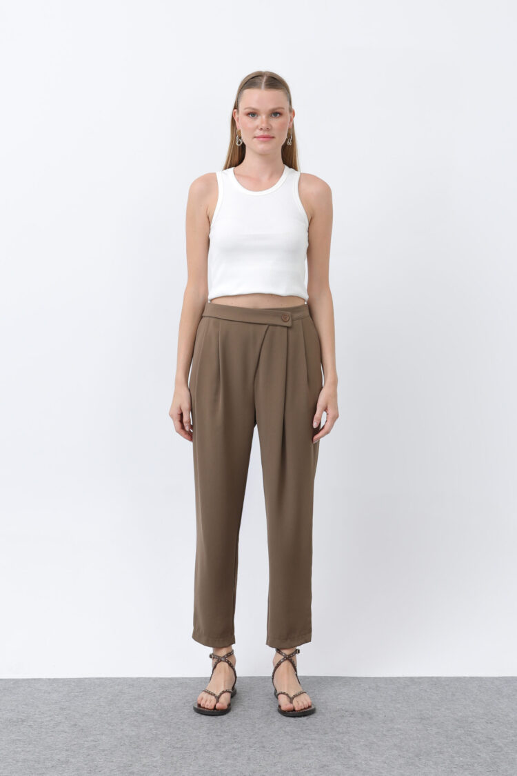Women's Double-breasted Pants