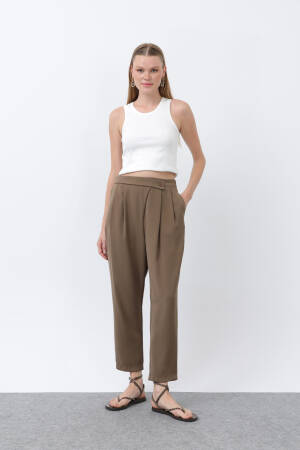 Women's Double-breasted Pants - Puane - Globality Store - Women Clothes Wholesale Turkey