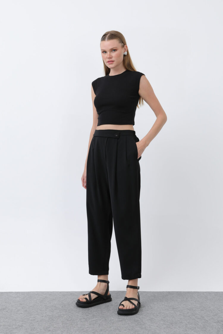 Women's Double-breasted Pants - Puane - Globality Store - Women Clothes Wholesale Turkey
