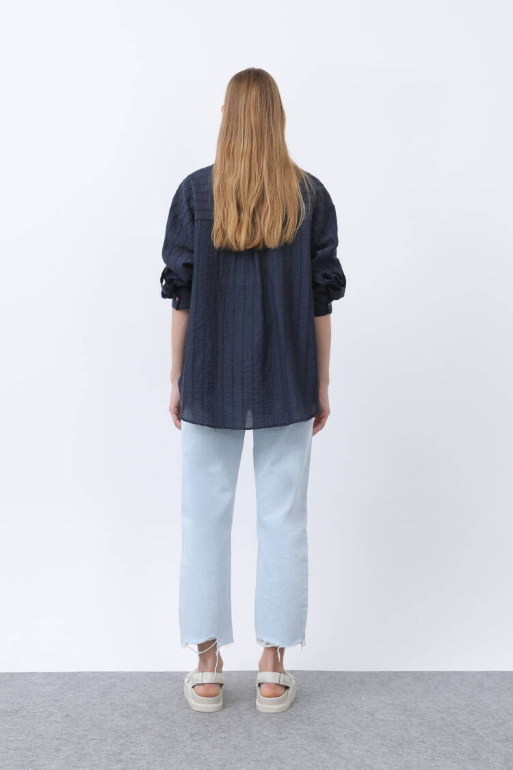 Women Girl Embroidered Shirt