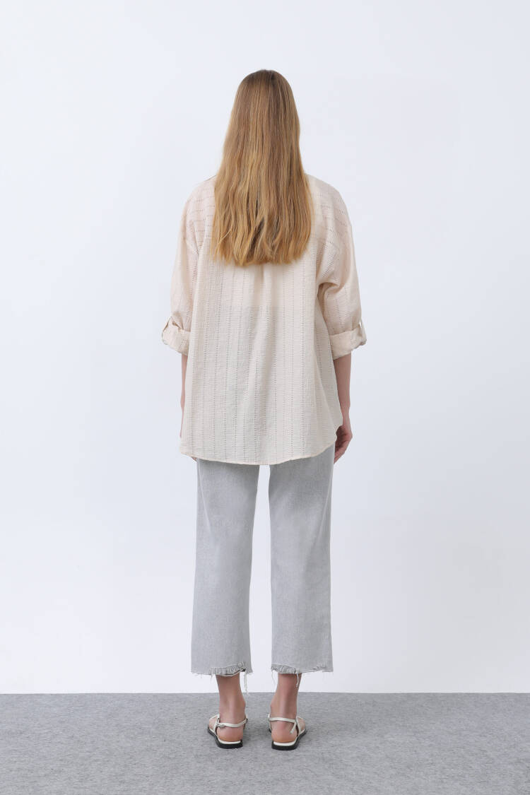 Women Girl Embroidered Shirt