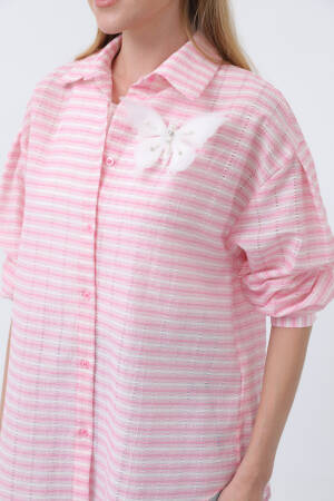 Women's Butterfly Detailed Shirt - SOUL - Globality Store - Women Clothes Wholesale Turkey