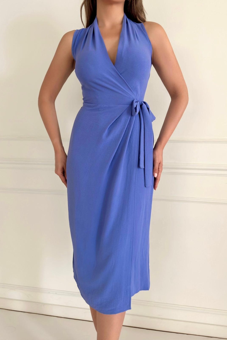 Aerobin Sleeveless Belted Dress