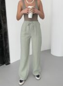 Mueslin Plain Pants - My Fashion - Globality Store - Women Clothes Wholesale Turkey