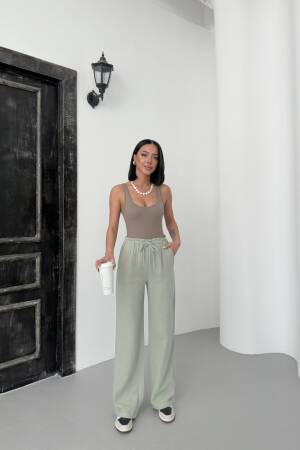 Mueslin Plain Pants - My Fashion - Globality Store - Women Clothes Wholesale Turkey