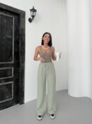 Mueslin Plain Pants - My Fashion - Globality Store - Women Clothes Wholesale Turkey