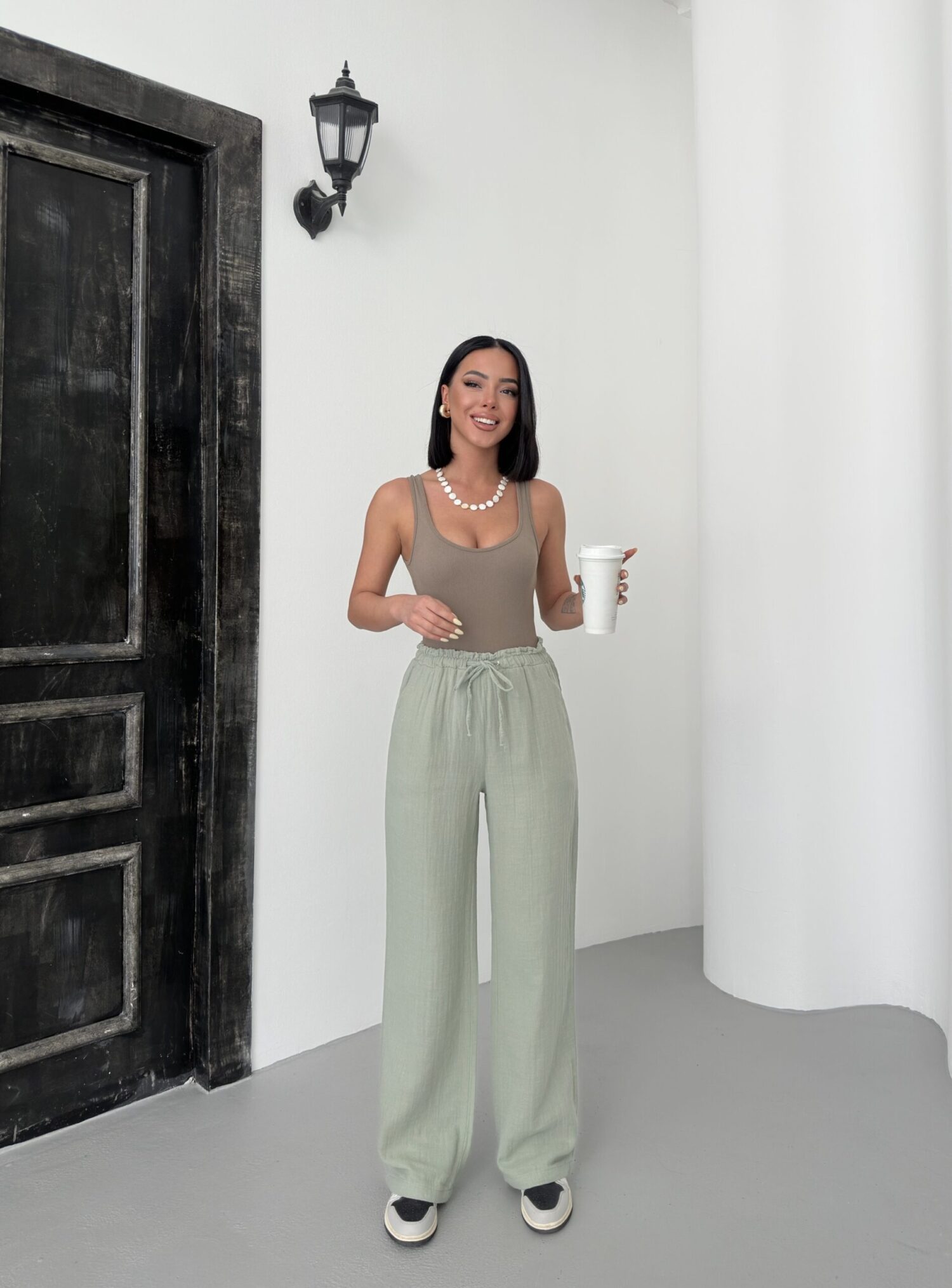 Mueslin Plain Pants - My Fashion - Globality Store - Women Clothes Wholesale Turkey