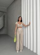 Garnished Pants - My Fashion - Globality Store - Women Clothes Wholesale Turkey