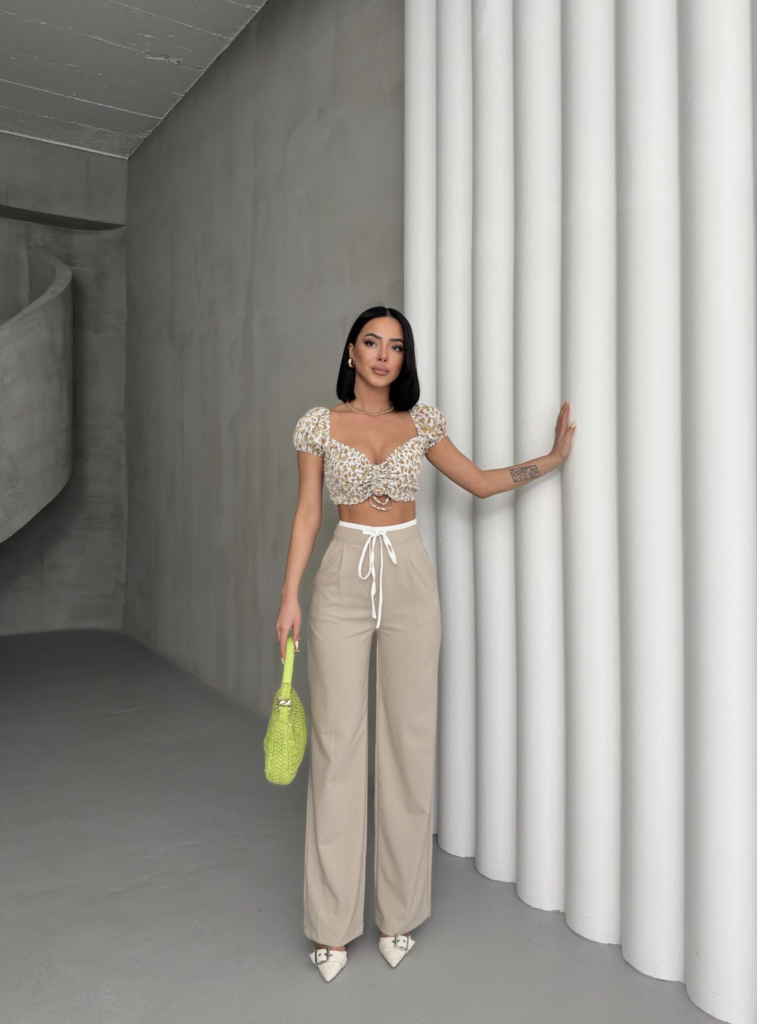 Garnished Pants - My Fashion - Globality Store - Women Clothes Wholesale Turkey