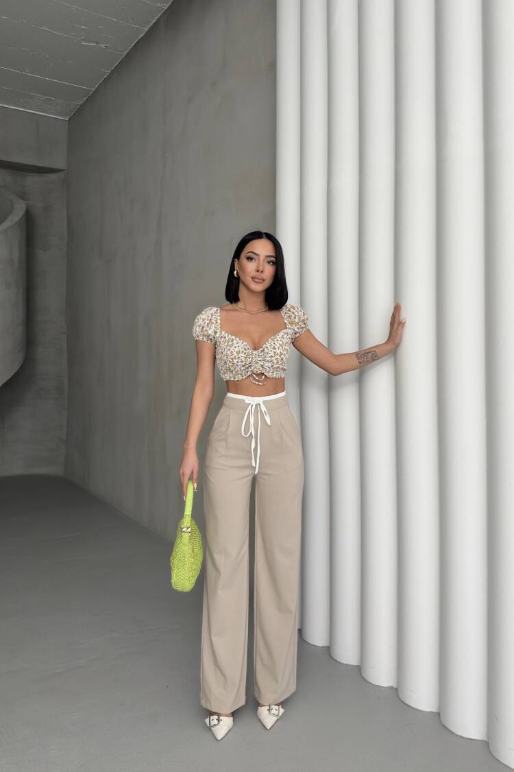 Garnished Pants - My Fashion - Globality Store - Women Clothes Wholesale Turkey