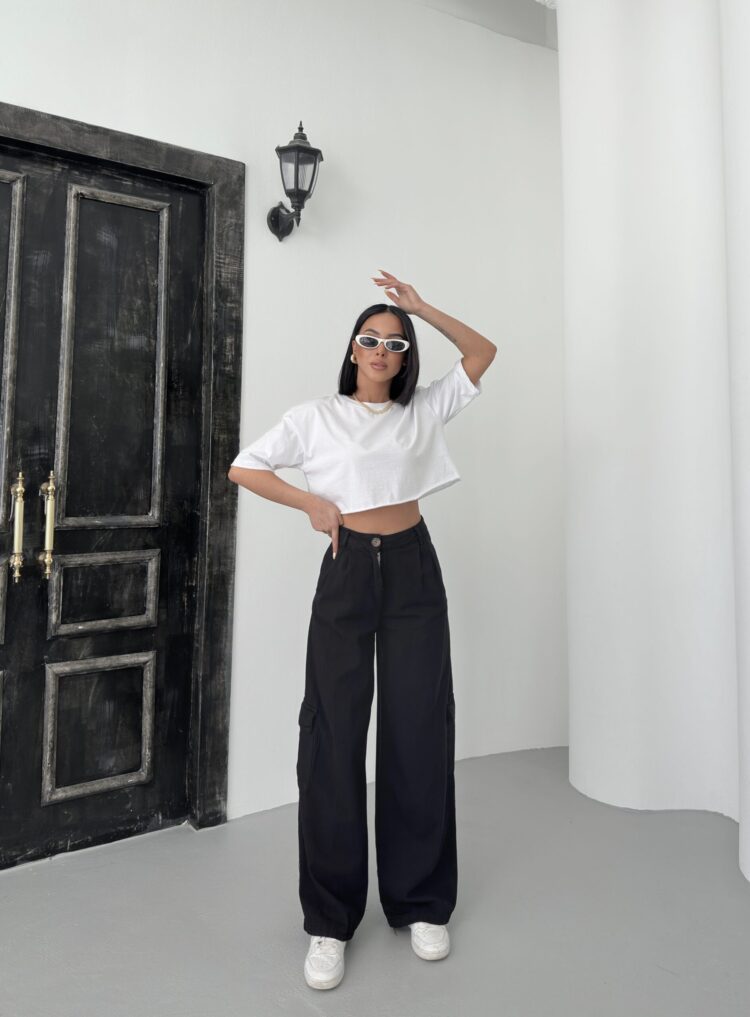 Cargo Pocket Gabardine Pants - My Fashion - Globality Store - Women Clothes Wholesale Turkey