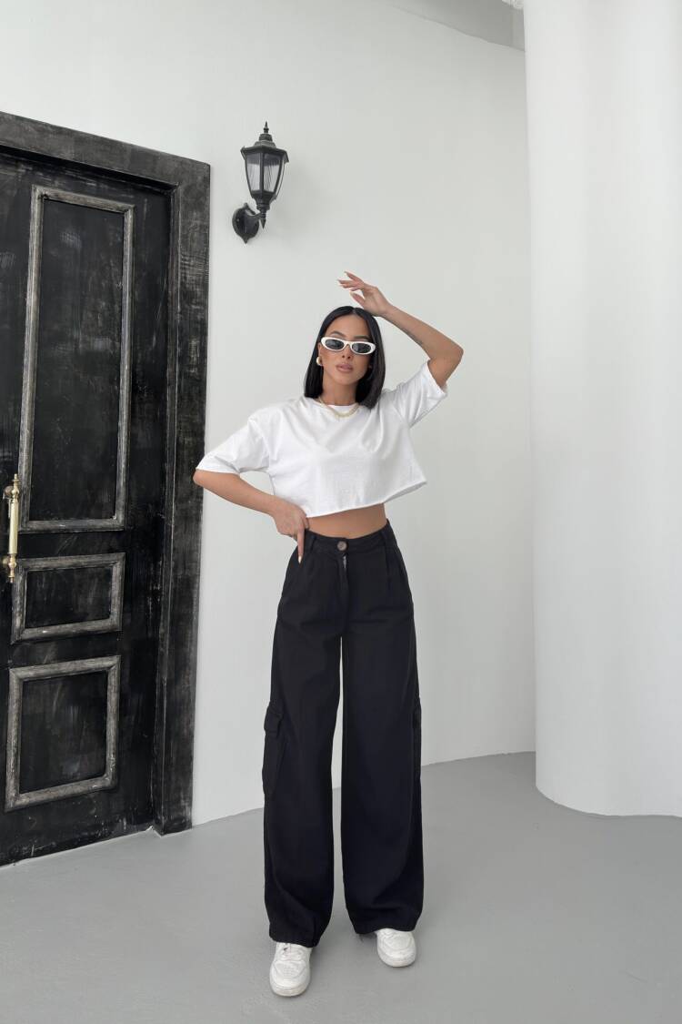 Cargo Pocket Gabardine Pants - My Fashion - Globality Store - Women Clothes Wholesale Turkey