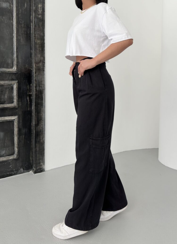 Cargo Pocket Gabardine Pants