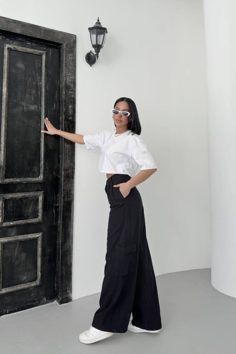 Cargo Pocket Gabardine Pants