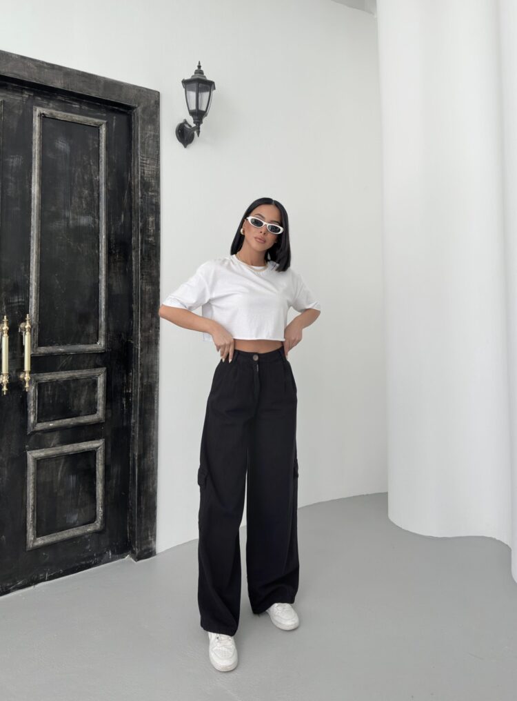Cargo Pocket Gabardine Pants