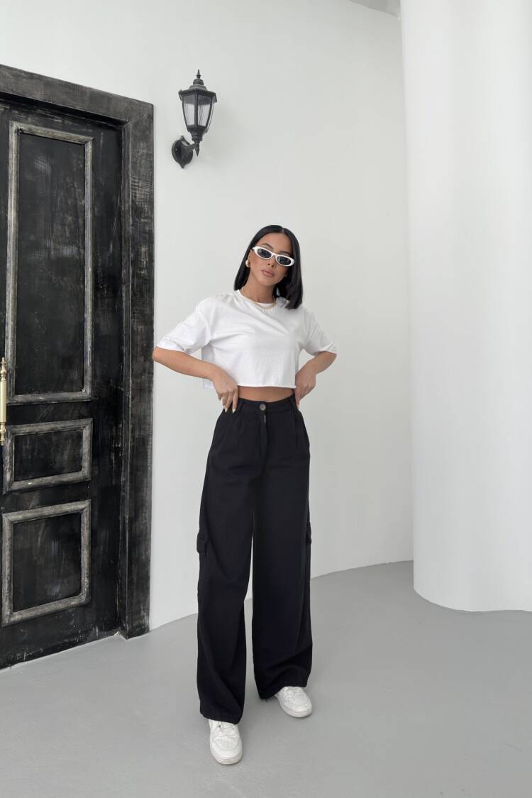 Cargo Pocket Gabardine Pants