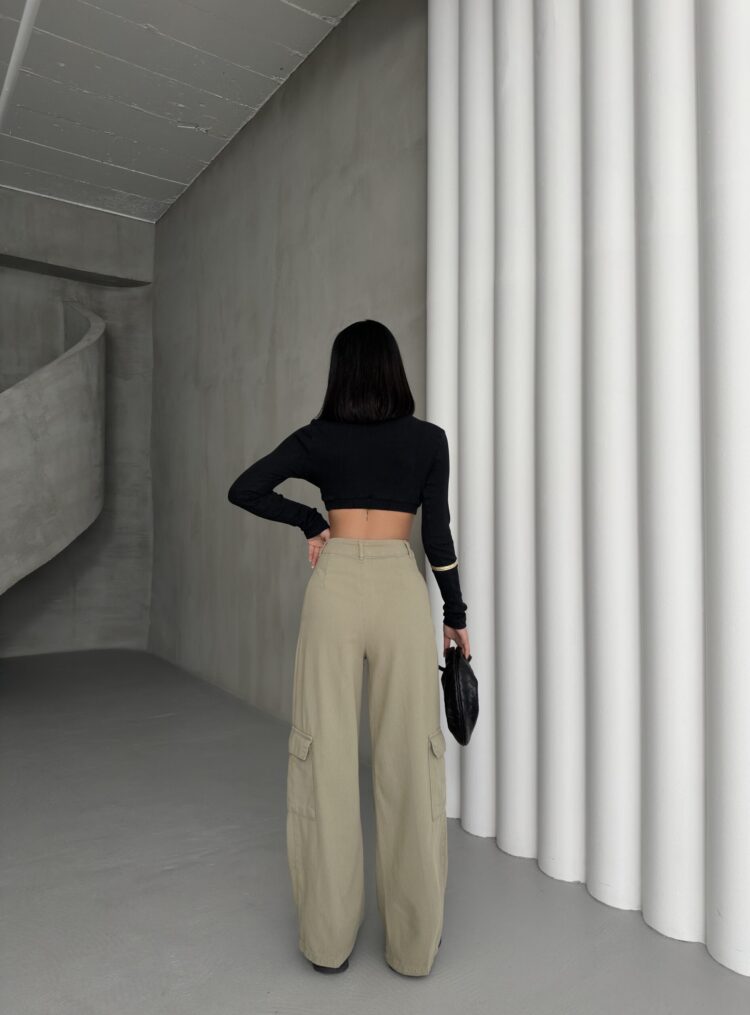 Cargo Pocket Gabardine Pants