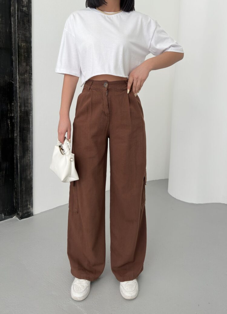 Cargo Pocket Gabardine Pants