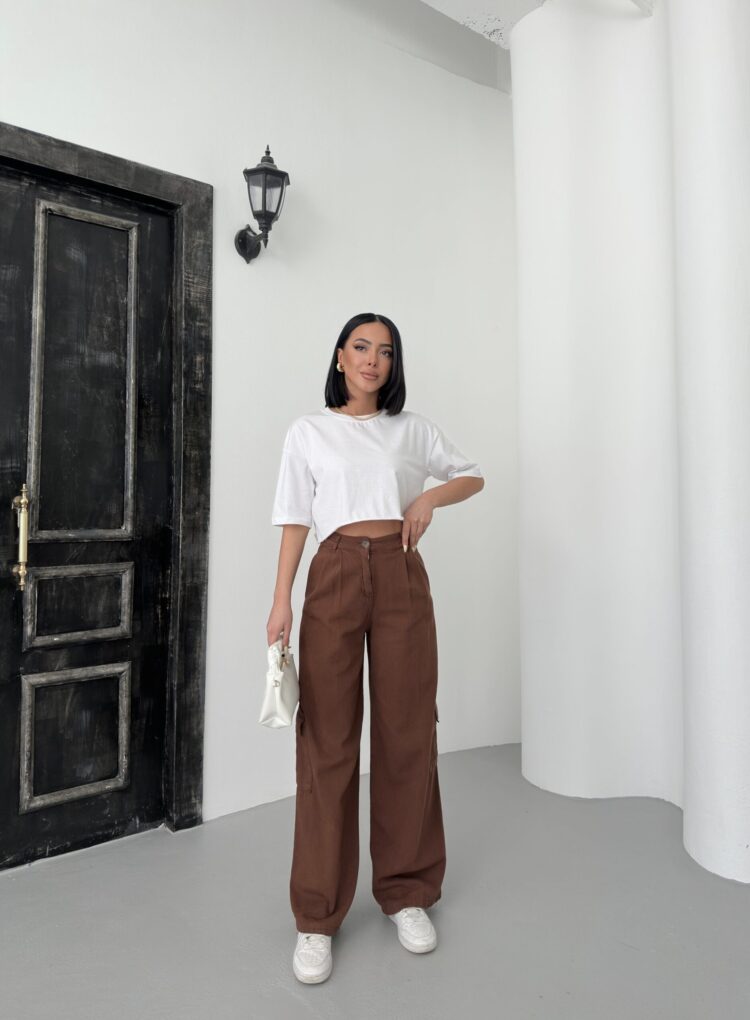 Cargo Pocket Gabardine Pants
