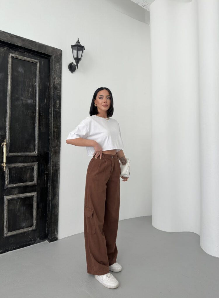 Cargo Pocket Gabardine Pants