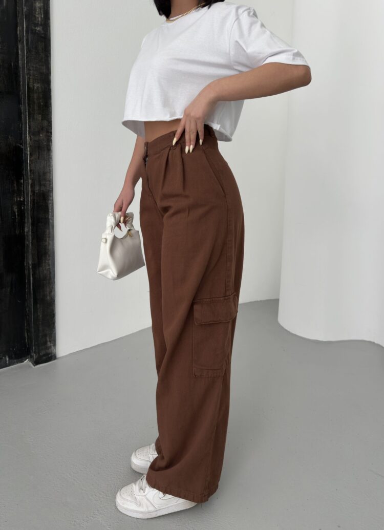 Cargo Pocket Gabardine Pants