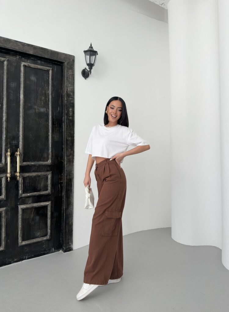 Cargo Pocket Gabardine Pants - My Fashion - Globality Store - Women Clothes Wholesale Turkey