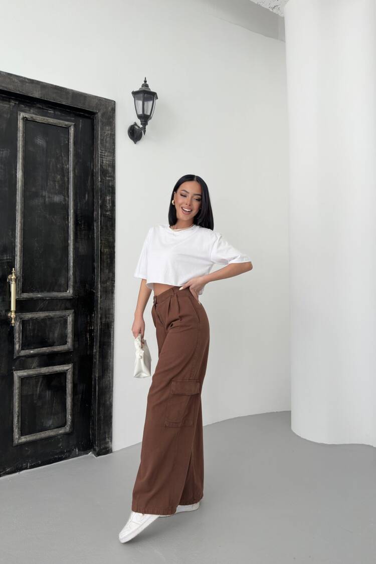 Cargo Pocket Gabardine Pants - My Fashion - Globality Store - Women Clothes Wholesale Turkey