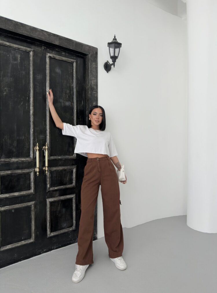 Cargo Pocket Gabardine Pants