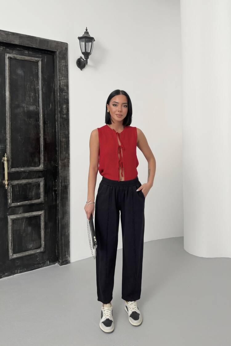 Pleated Gabrdin Pants