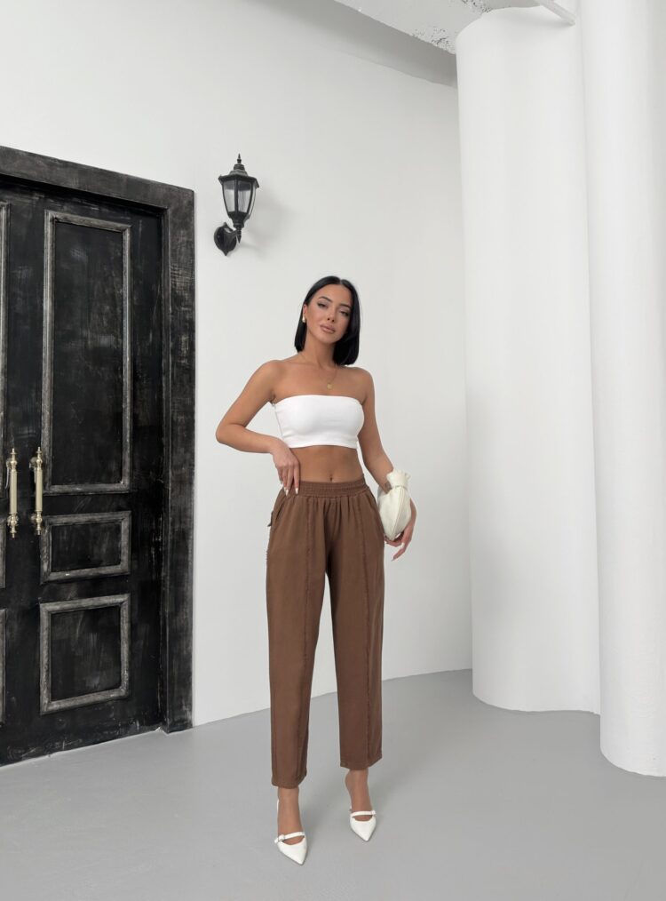 Striped Gabardine Pants - My Fashion - Globality Store - Women Clothes Wholesale Turkey