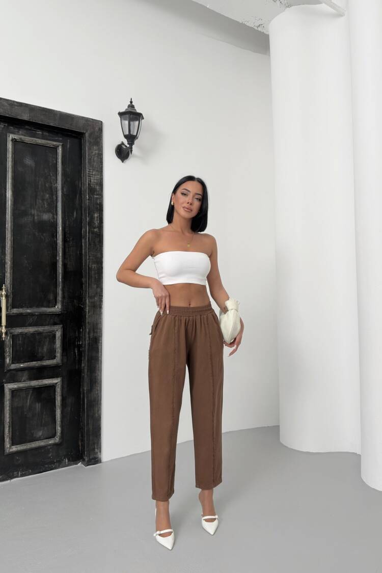 Striped Gabardine Pants - My Fashion - Globality Store - Women Clothes Wholesale Turkey