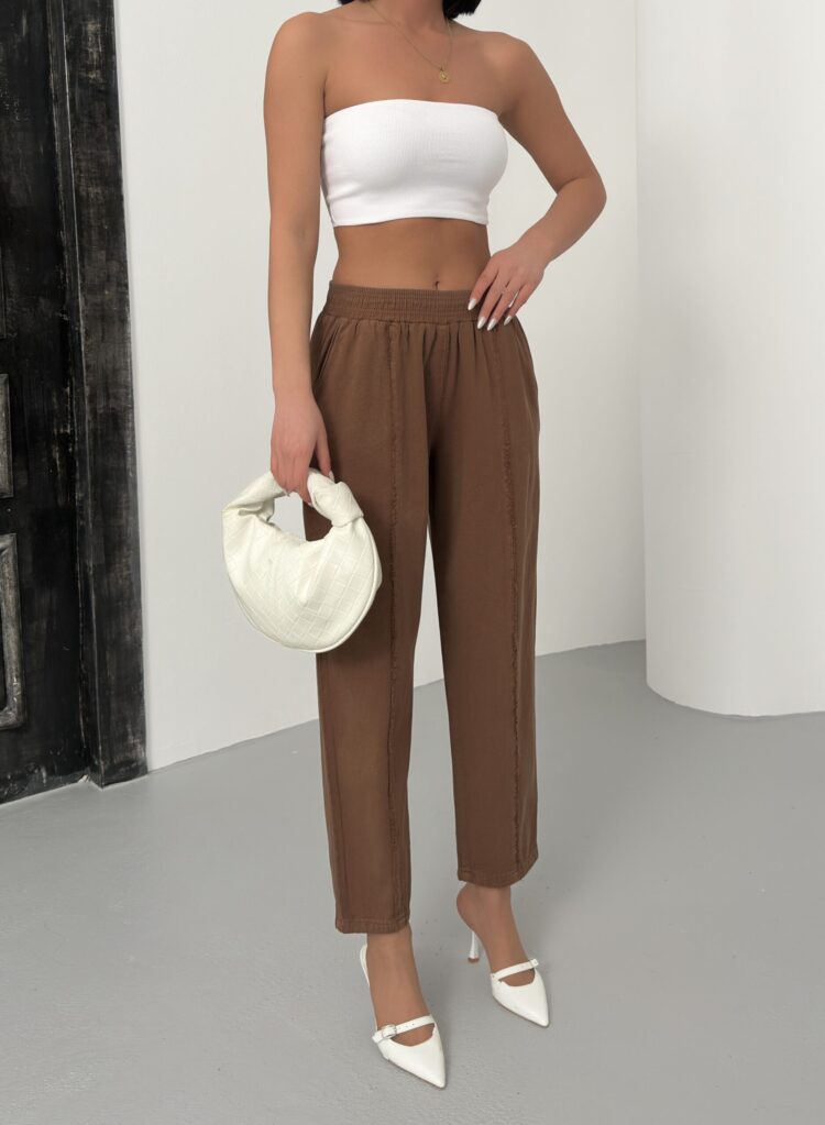 Striped Gabardine Pants