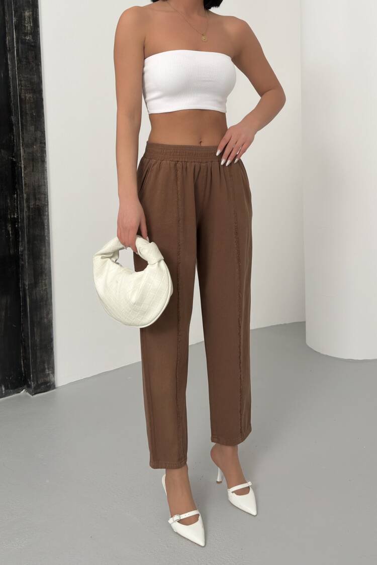 Striped Gabardine Pants