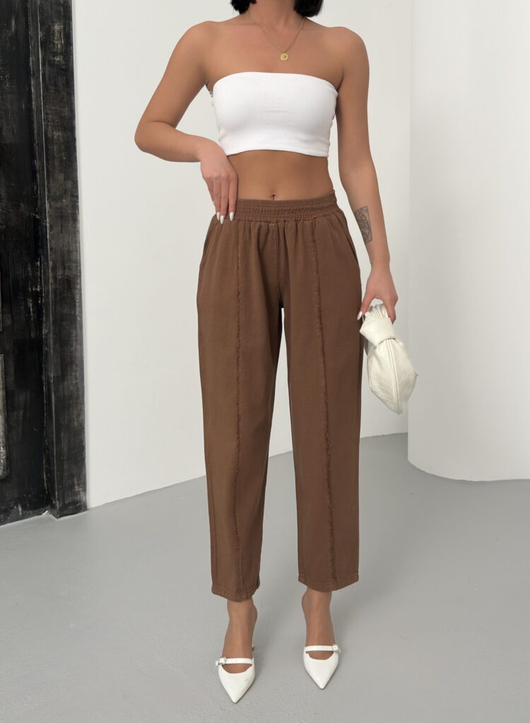 Striped Gabardine Pants