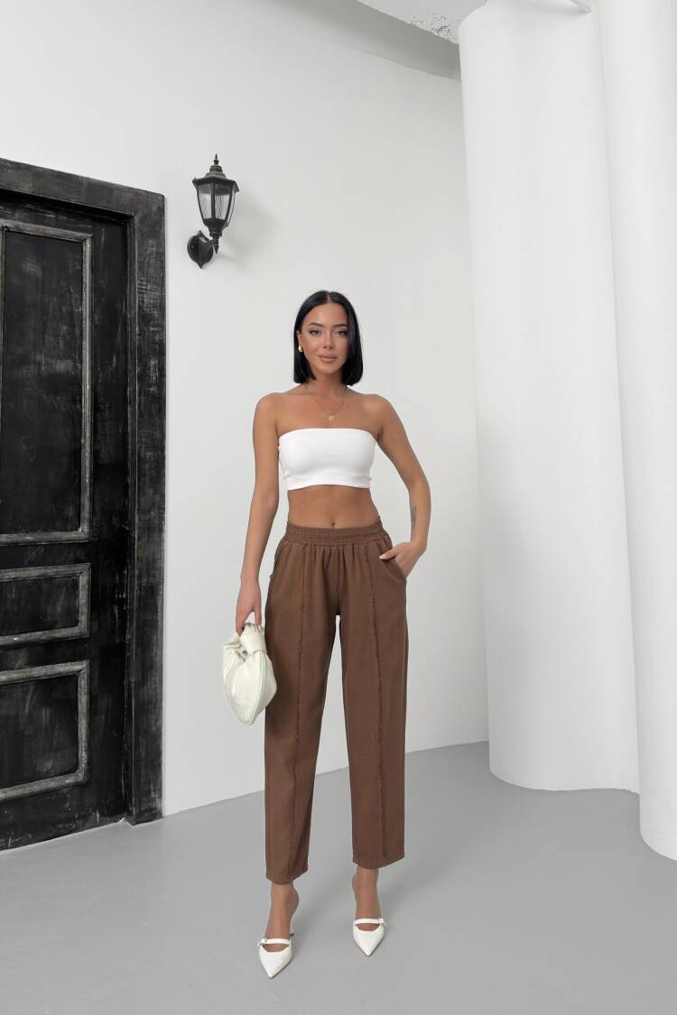 Striped Gabardine Pants