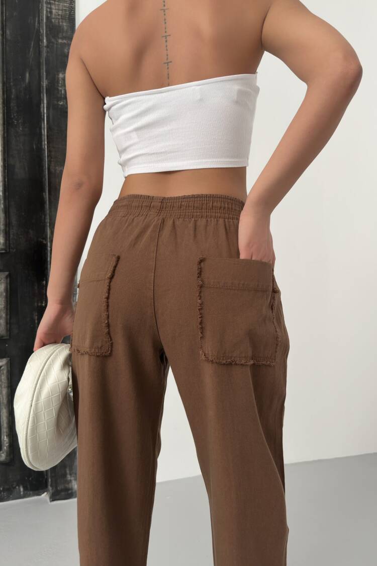 Striped Gabardine Pants