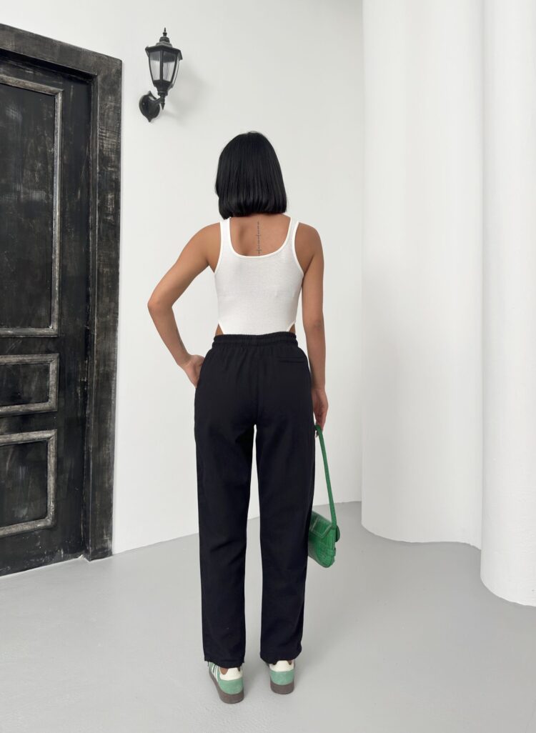 Drawstring Carrot Leg Pants