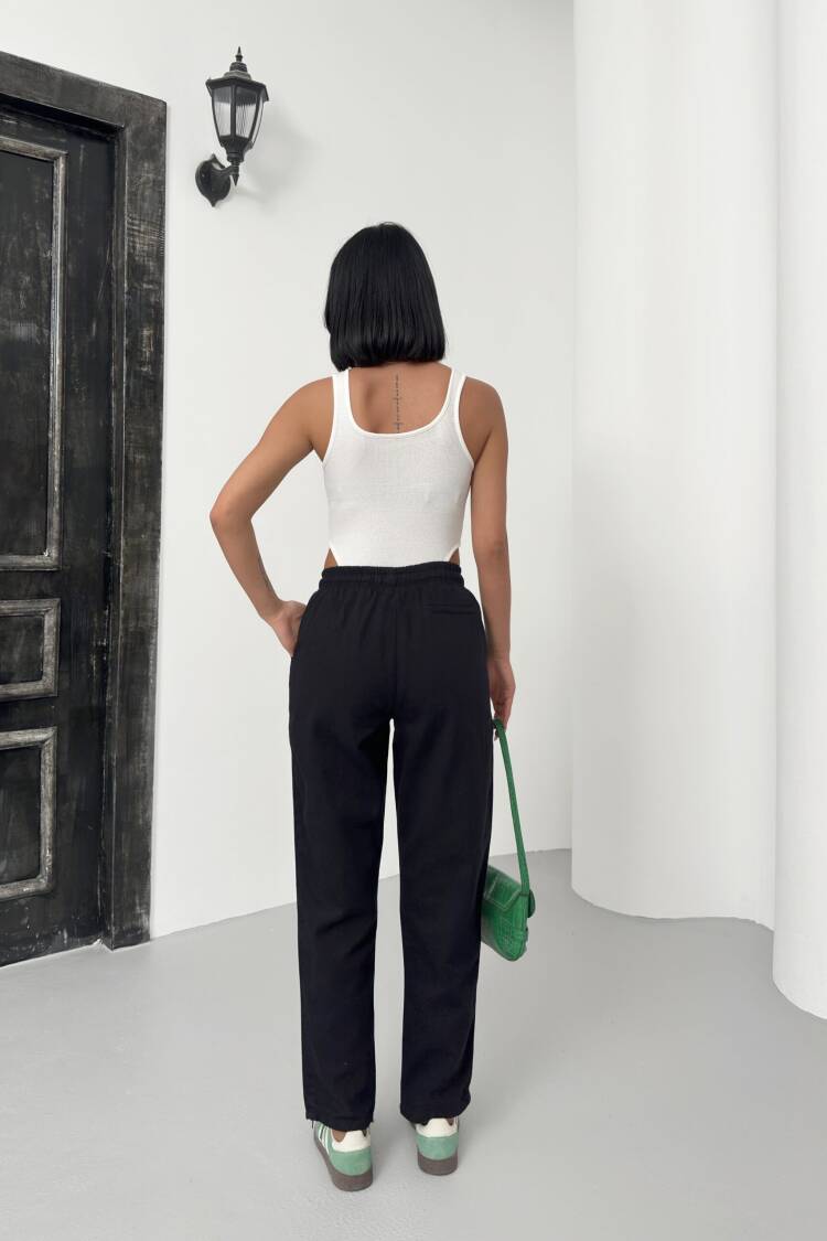 Drawstring Carrot Leg Pants