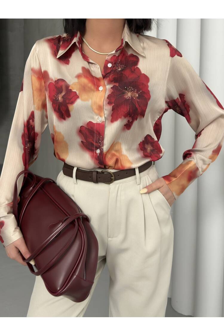 Opener Rose Pattern Shirt