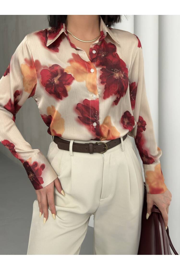 Opener Rose Pattern Shirt